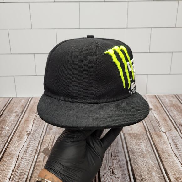 New Era Fox Racing Monster Energy Collab Ricky Carmichael 4 Fitted Hat 7 1/8 - Picture 1 of 7